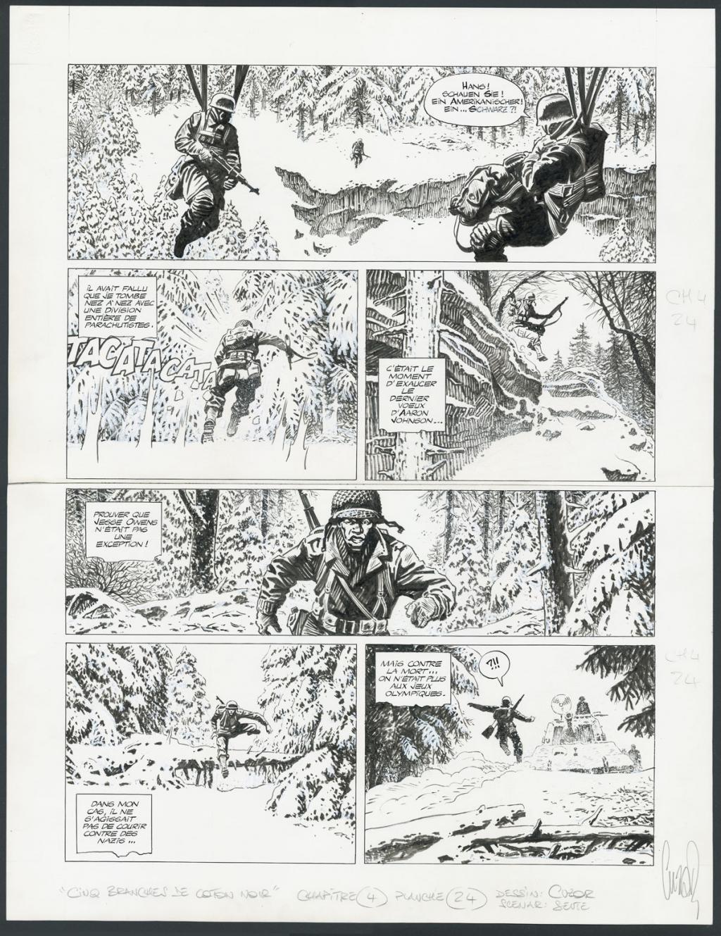 Planche originale n°24, Chapitre 4 - Steve Cuzor - Encre de Chine et rehauts de gouache blanche sur p - 5119