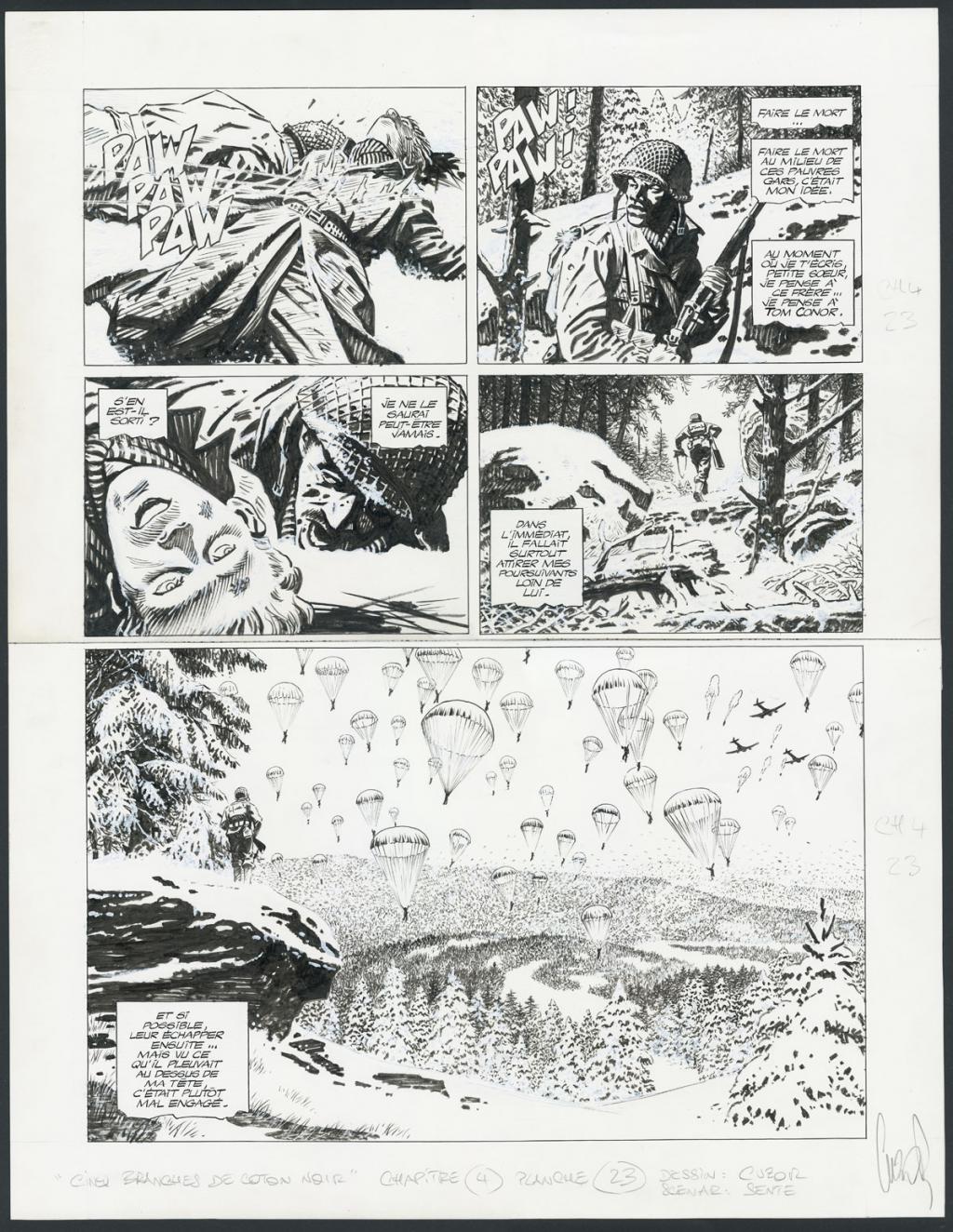 Planche originale n°23, Chapitre 4 - Steve Cuzor - Encre de Chine et rehauts de gouache blanche sur p - 4259