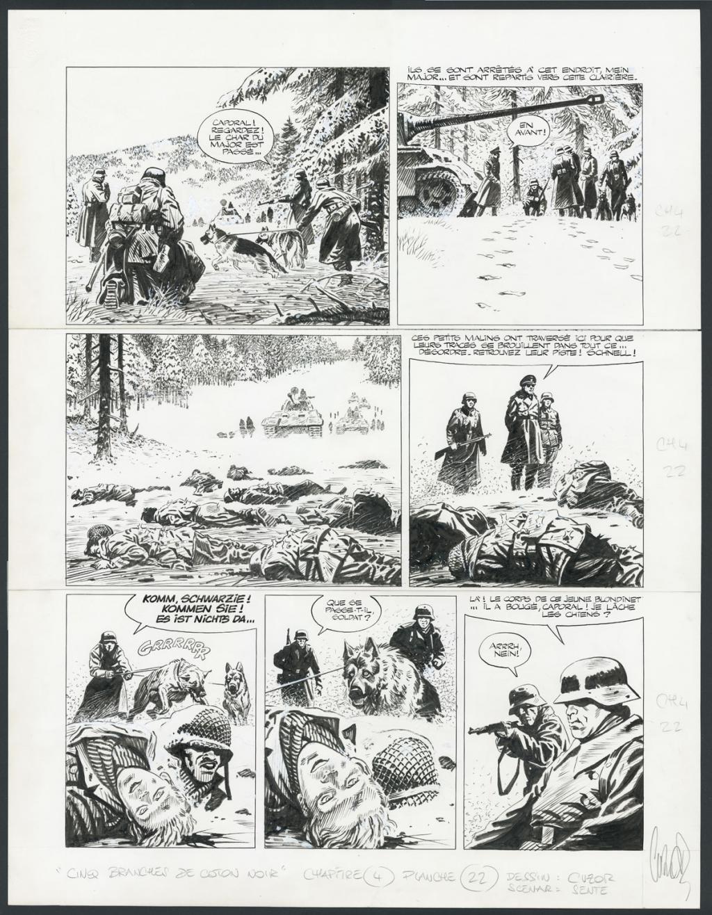 Planche originale n°22, Chapitre 4 - Steve Cuzor - Encre de Chine et rehauts de gouache blanche sur p - 4258