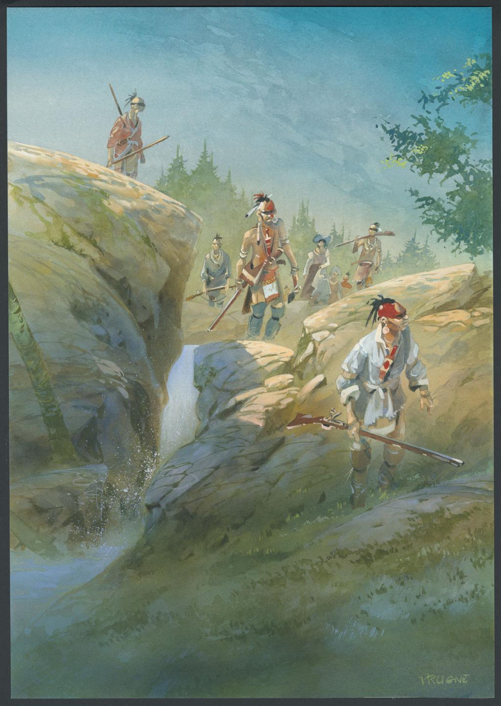 Illustration originale n°12 - Patrick Prugne - Aquarelle et crayon sur papier - 5356