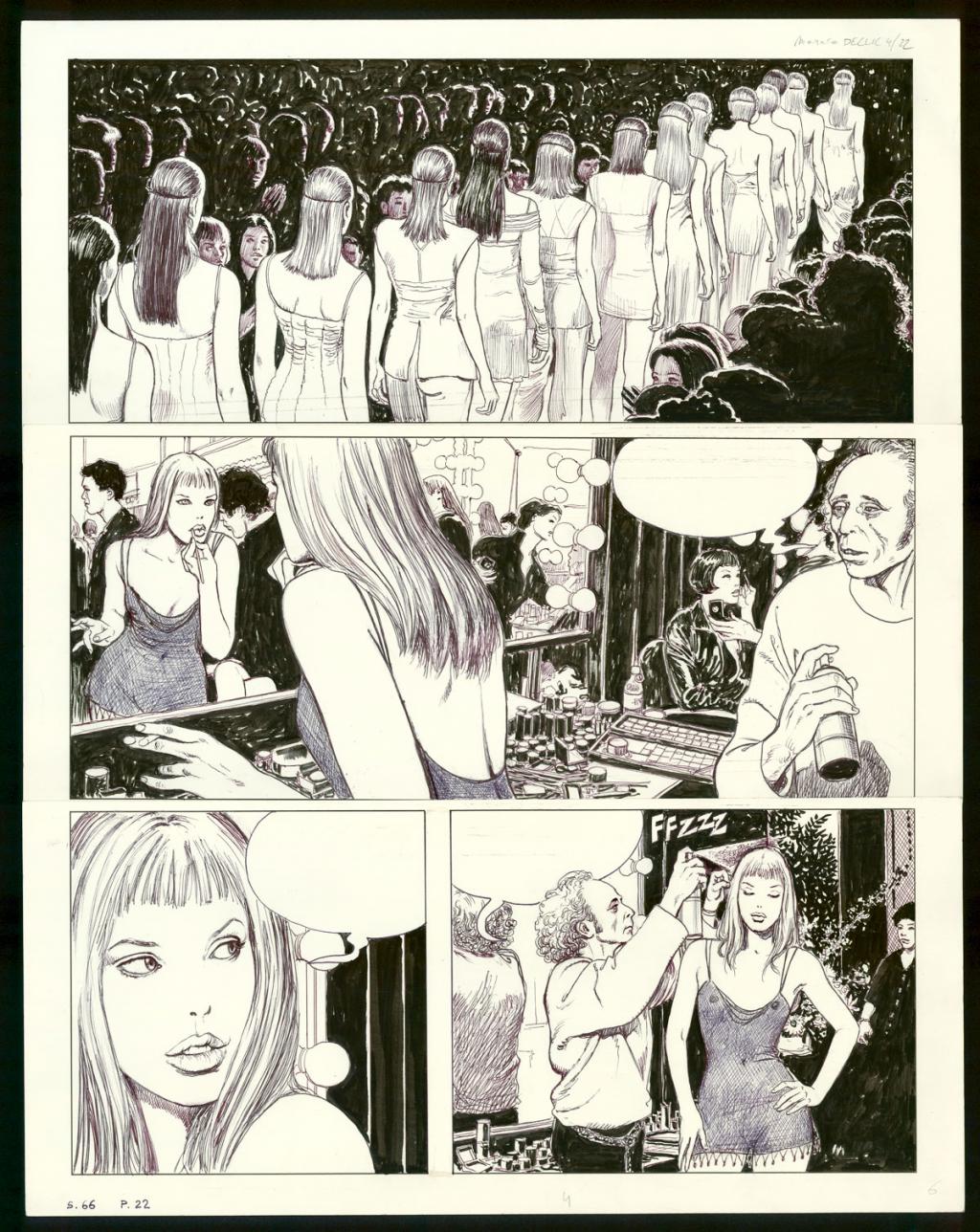Planche originale n°22 - Milo Manara - Encre de Chine sur papier - 4303