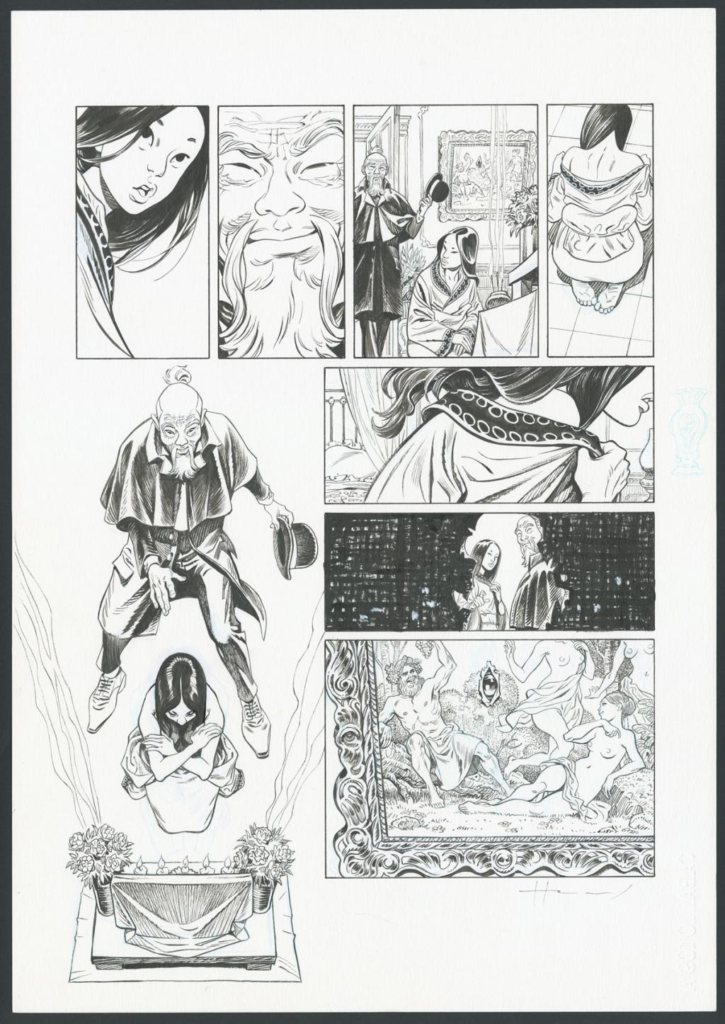 Planche originale n°13 - Homs - Encre de Chine sur papier - 6116