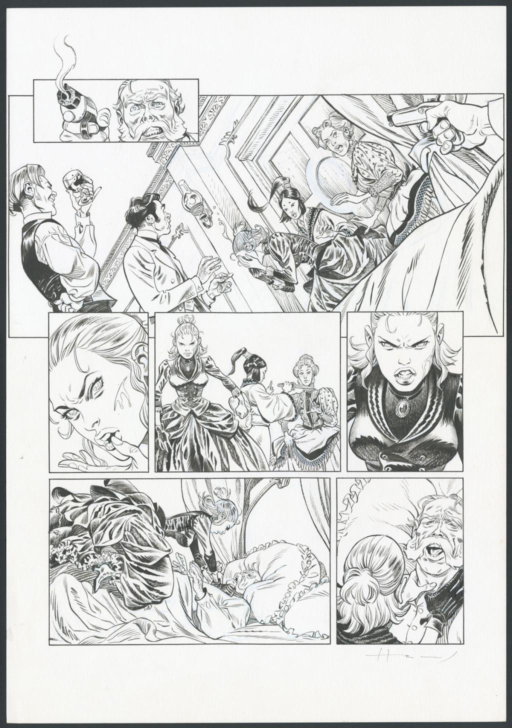 Planche originale n°47 - Homs - Encre de Chine sur papier - 6117