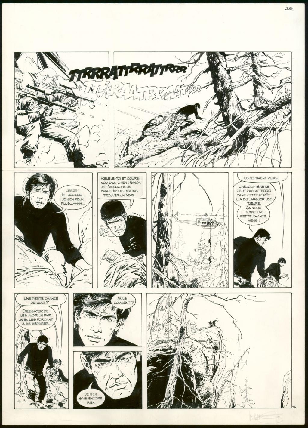 Planche originale n°29 - William Vance - Encre de Chine sur papier - 4346