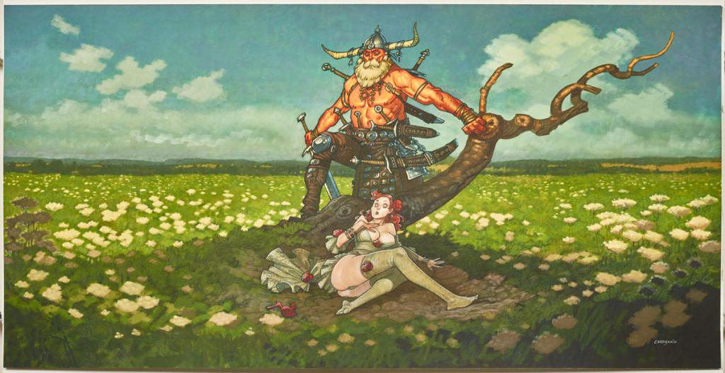 Illustration originale - Didier Cassegrain - Technique mixte - 4746