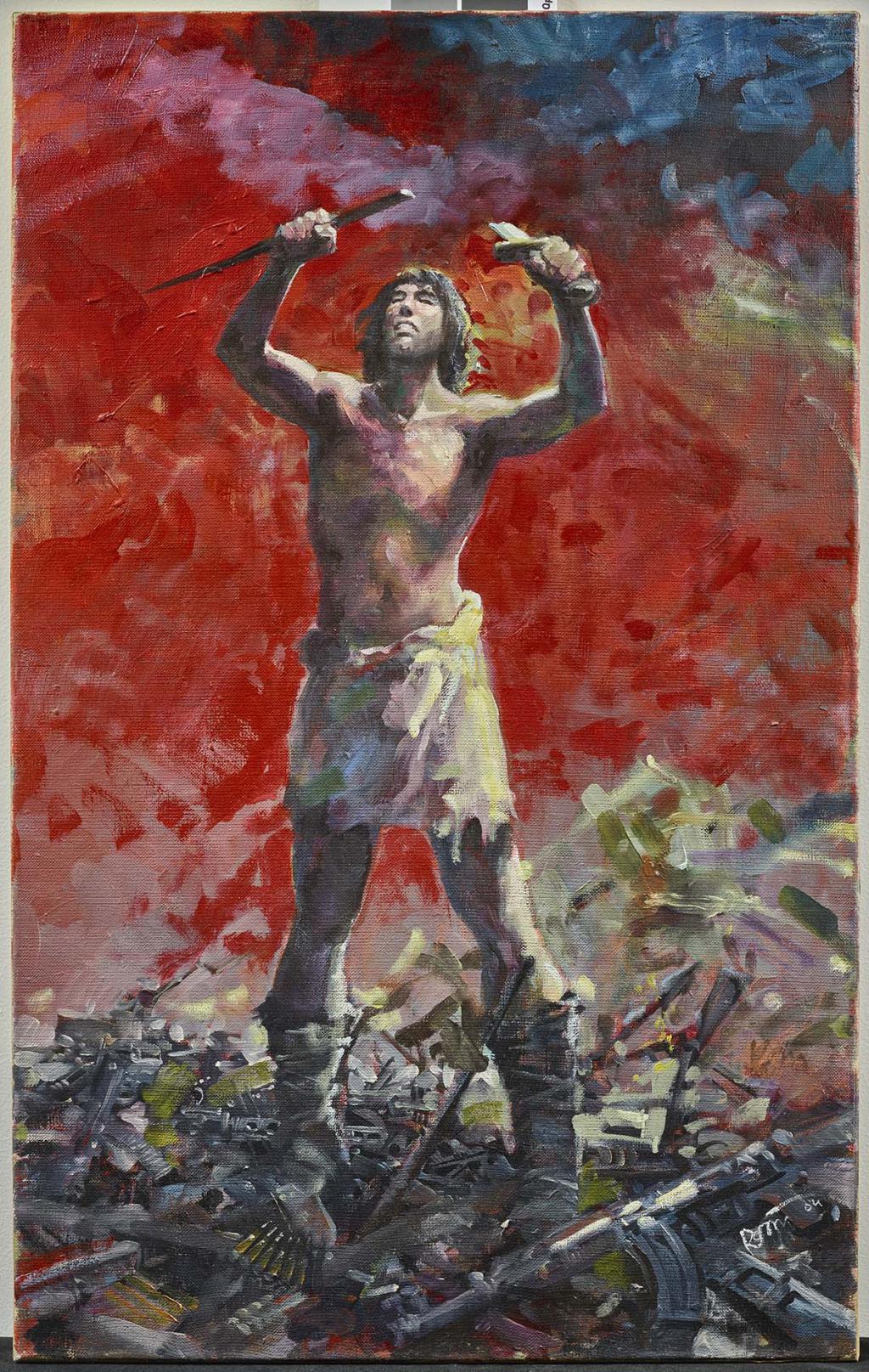 Peinture originale réalisée à l'occasion d'une campagne pour Amnesty International en 2004 - Grzegorz Rosinski - Acrylique sur toile - 6126