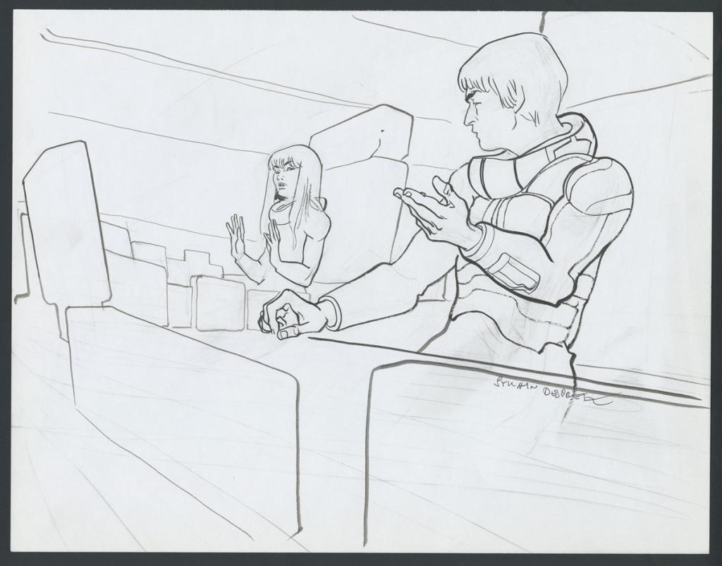 Concept pour le film Valérian et la cité des mille planètes de Luc Besson - Sylvain Despretz - Encre de Chine et mine de plomb sur papier - 4255