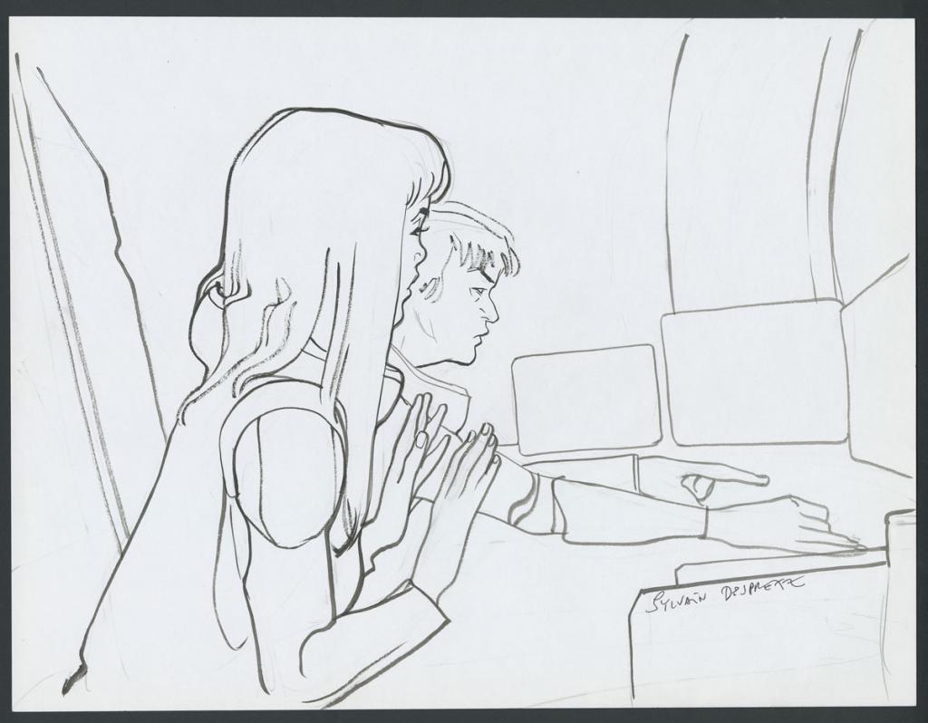 Concept pour le film Valérian et la cité des mille planètes de Luc Besson - Sylvain Despretz - Encre de Chine et mine de plomb sur papier - 4228