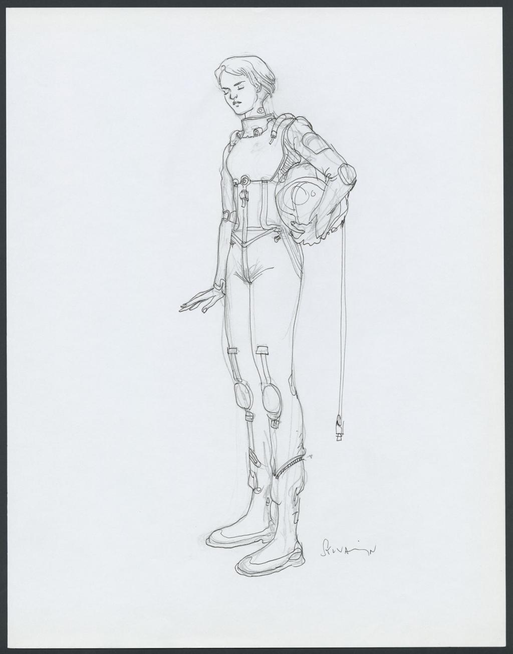 Concept pour le film Valérian et la cité des mille planètes de Luc Besson - Sylvain Despretz - Encre de Chine et mine de plomb sur papier - 4230