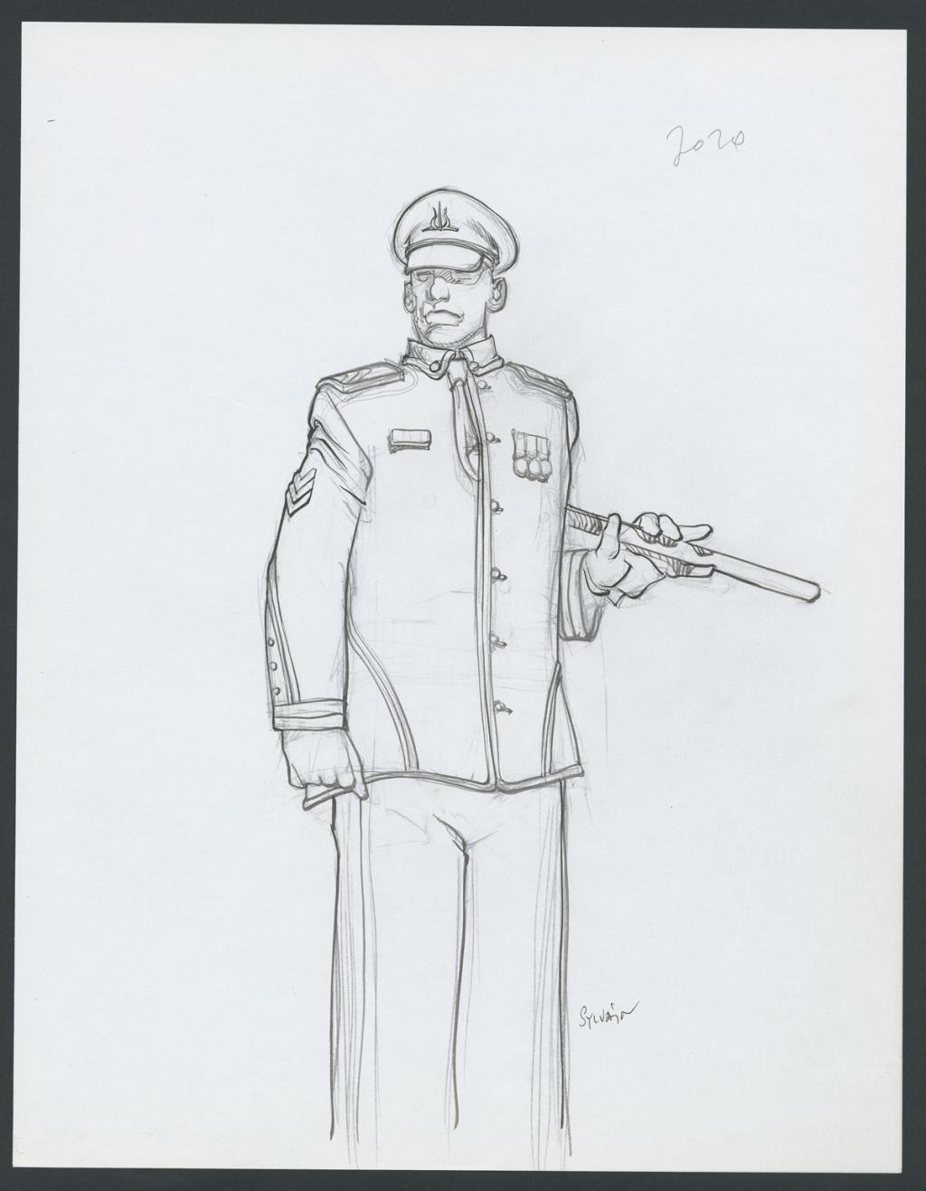 Concept pour le film Valérian et la cité des mille planètes de Luc Besson - Sylvain Despretz - Encre de Chine et mine de plomb sur papier - 4231