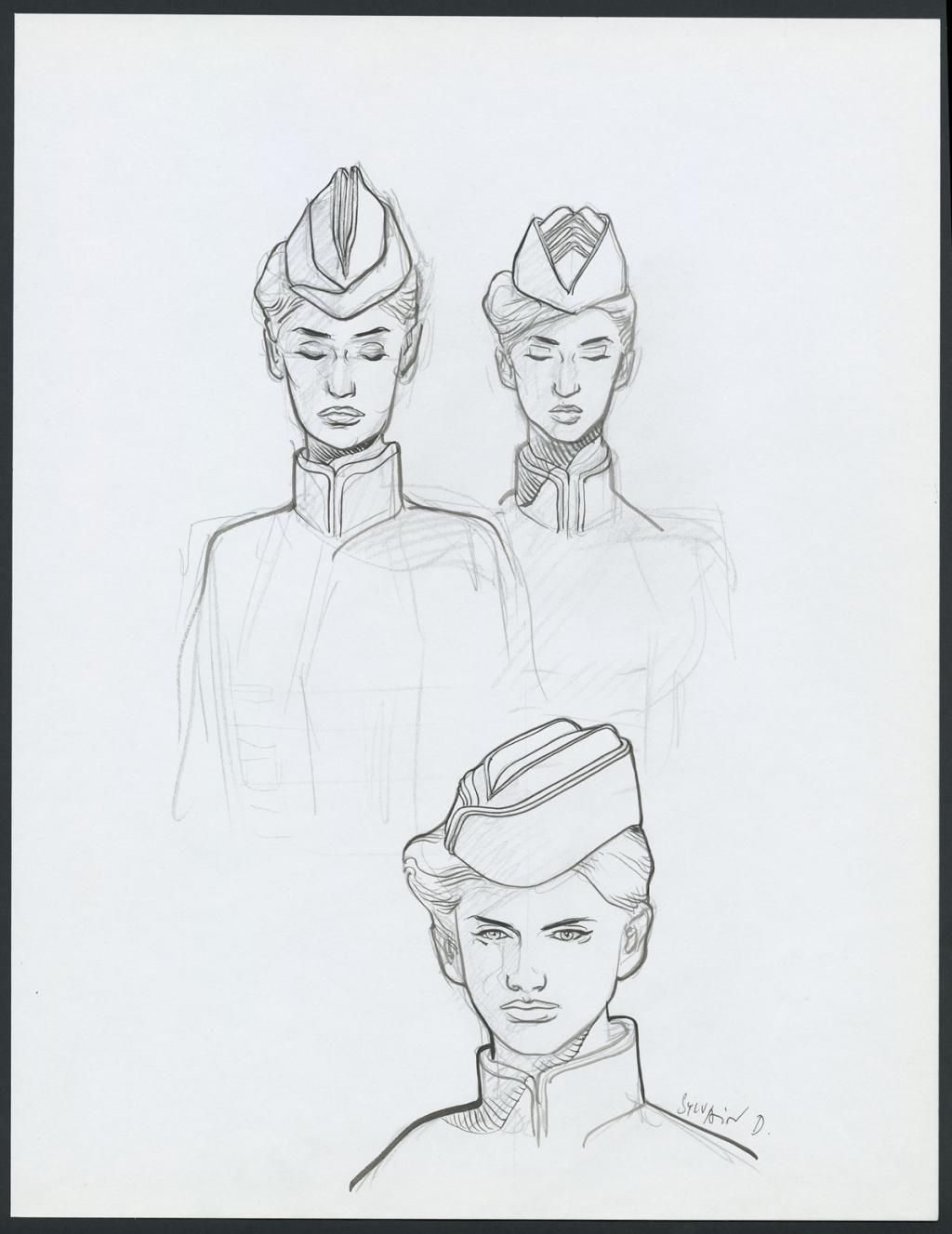 Concept pour le film Valérian et la cité des mille planètes de Luc Besson - Sylvain Despretz - Encre de Chine et mine de plomb sur papier - 4232