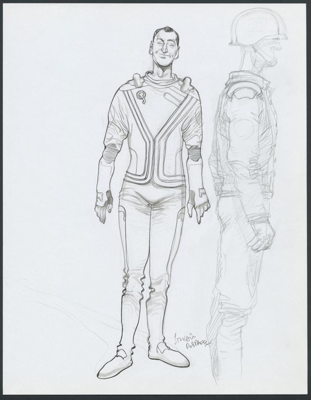 Concept pour le film Valérian et la cité des mille planètes de Luc Besson - Sylvain Despretz - Encre de Chine et mine de plomb sur papier - 4237