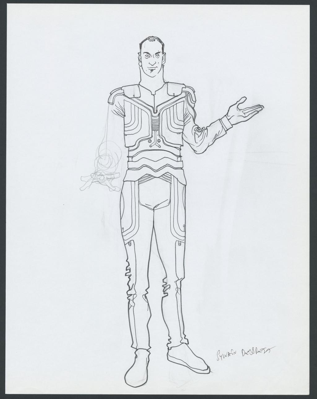 Concept pour le film Valérian et la cité des mille planètes de Luc Besson - Sylvain Despretz - Encre de Chine et mine de plomb sur papier - 4241