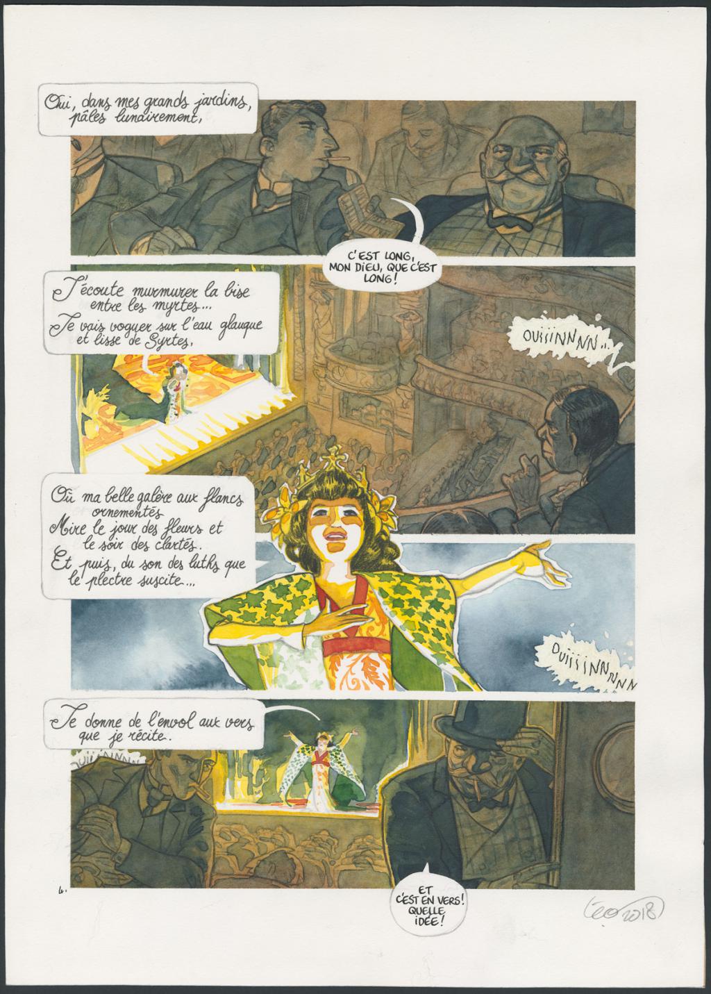 Planche originale n°4 - Leonard Chemineau - Encre de Chine et encre de couleur sur papier - 4531