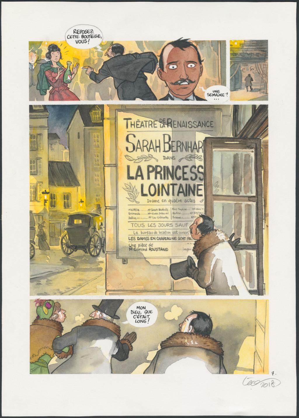 Planche originale n°7 - Leonard Chemineau - Encre de Chine et encre de couleur sur papier - 4532