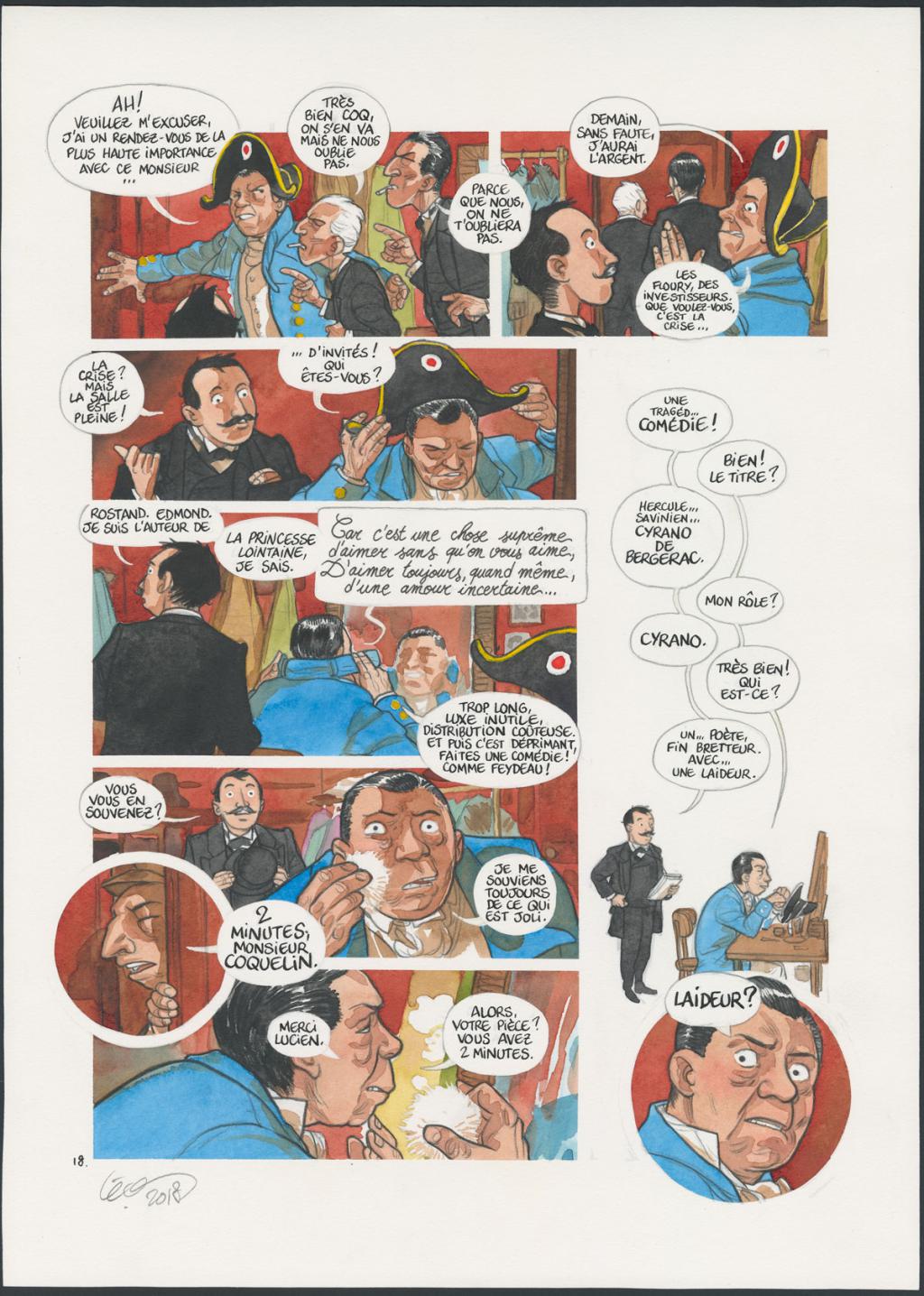 Planche originale n°18 - Leonard Chemineau - Encre de Chine et encre de couleur sur papier - 4533