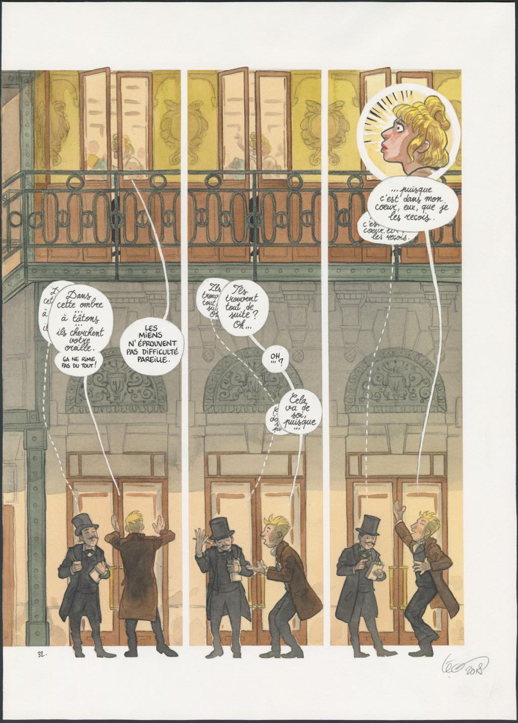 Planche originale n°32 - Leonard Chemineau - Encre de Chine et encre de couleur sur papier - 4535