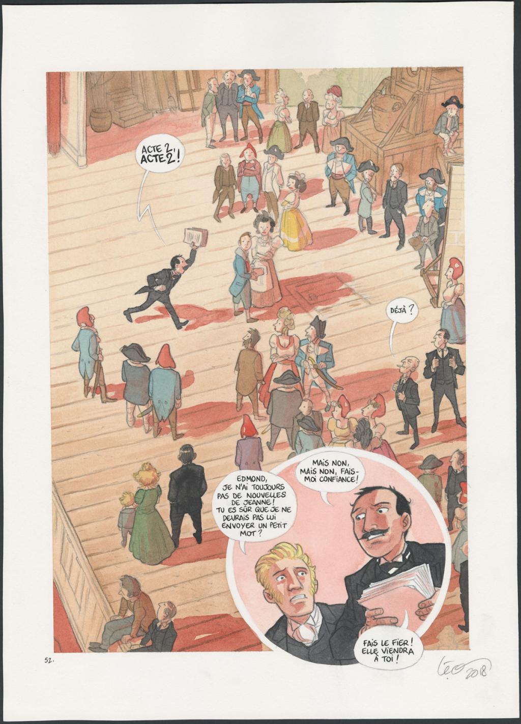 Planche originale n°52 - Leonard Chemineau - Encre de Chine et encre de couleur sur papier - 4537