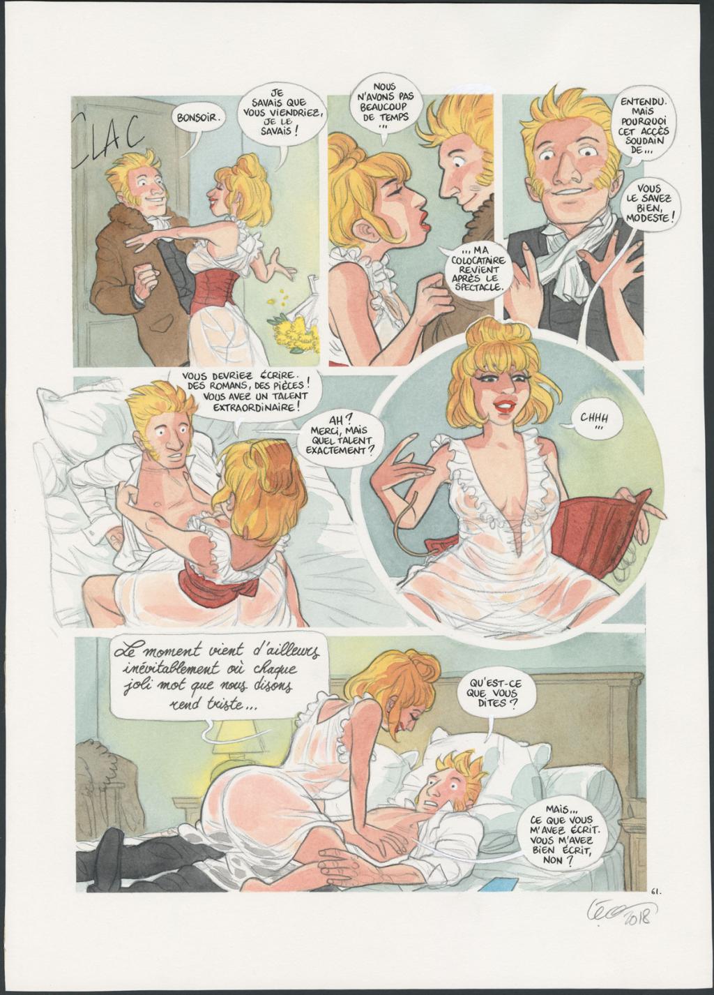 Planche originale n°61 - Leonard Chemineau - Encre de Chine et encre de couleur sur papier - 4538