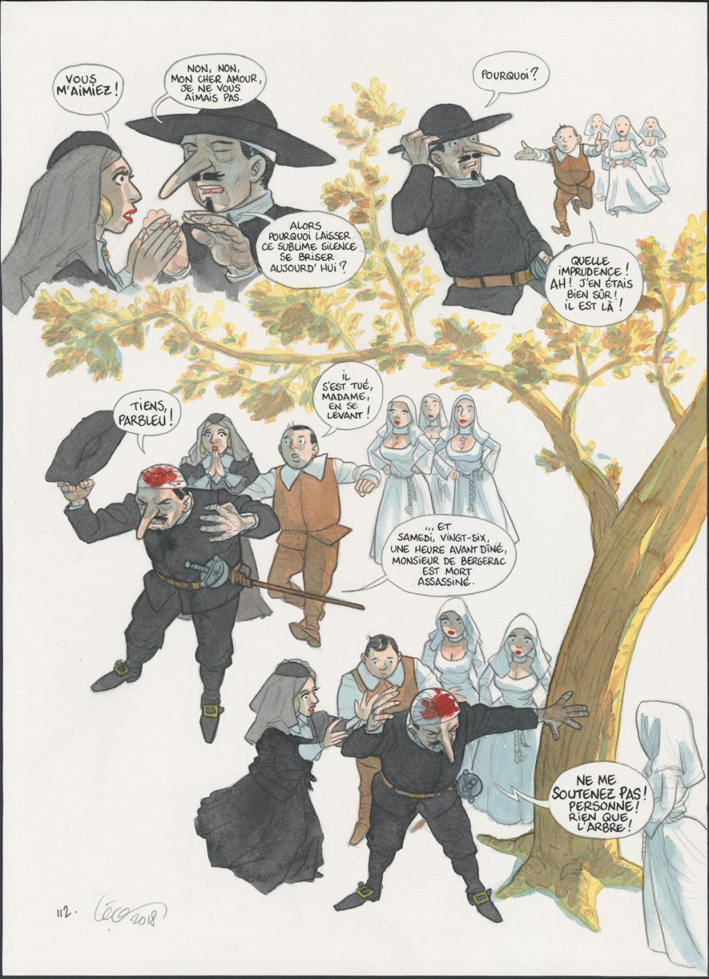 Planche originale n°112 - Leonard Chemineau - Encre de Chine et encre de couleur sur papier - 4544