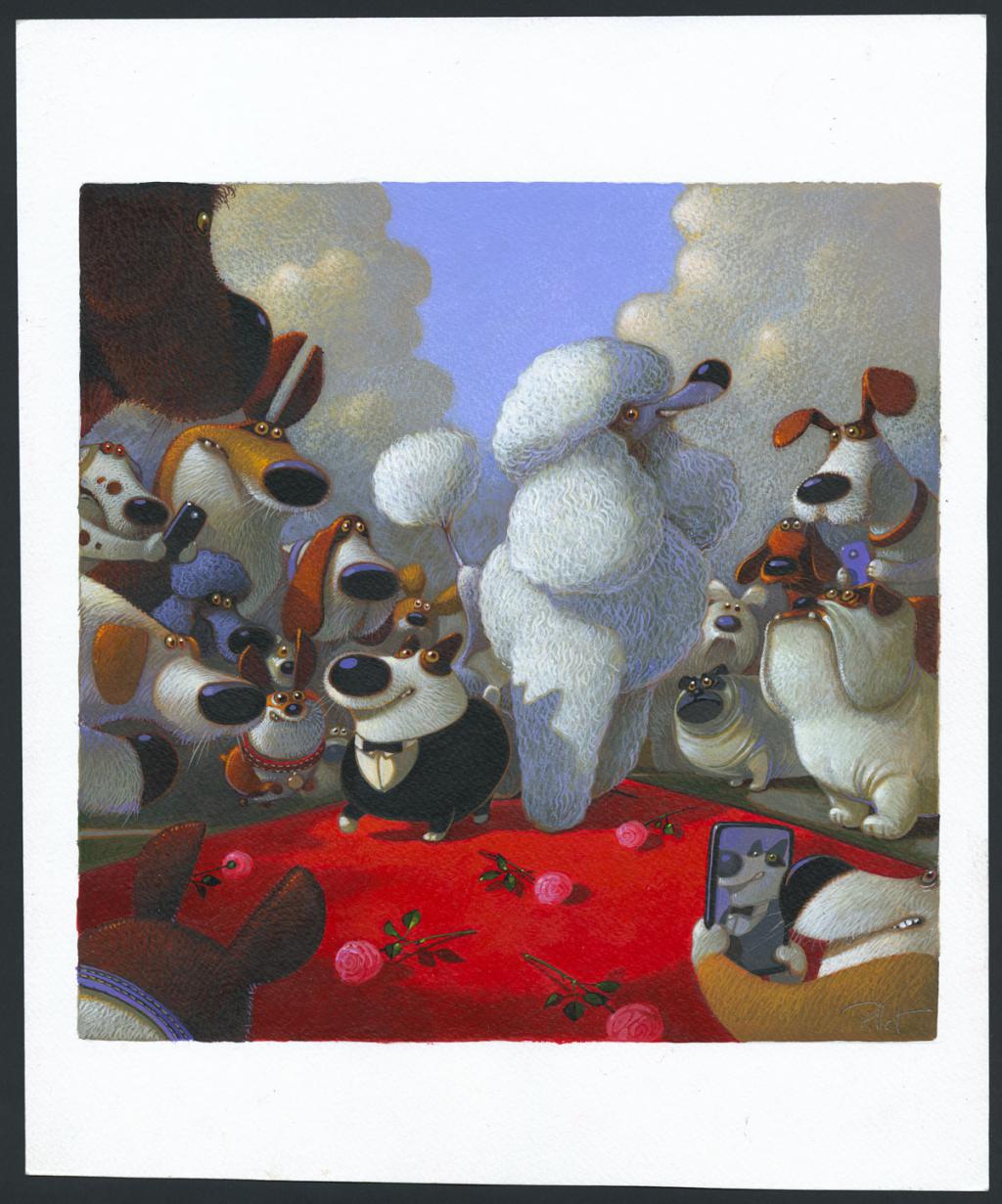 Illustration originale - Frédéric Pillot - Acrylique rehaussée de craie - 6227