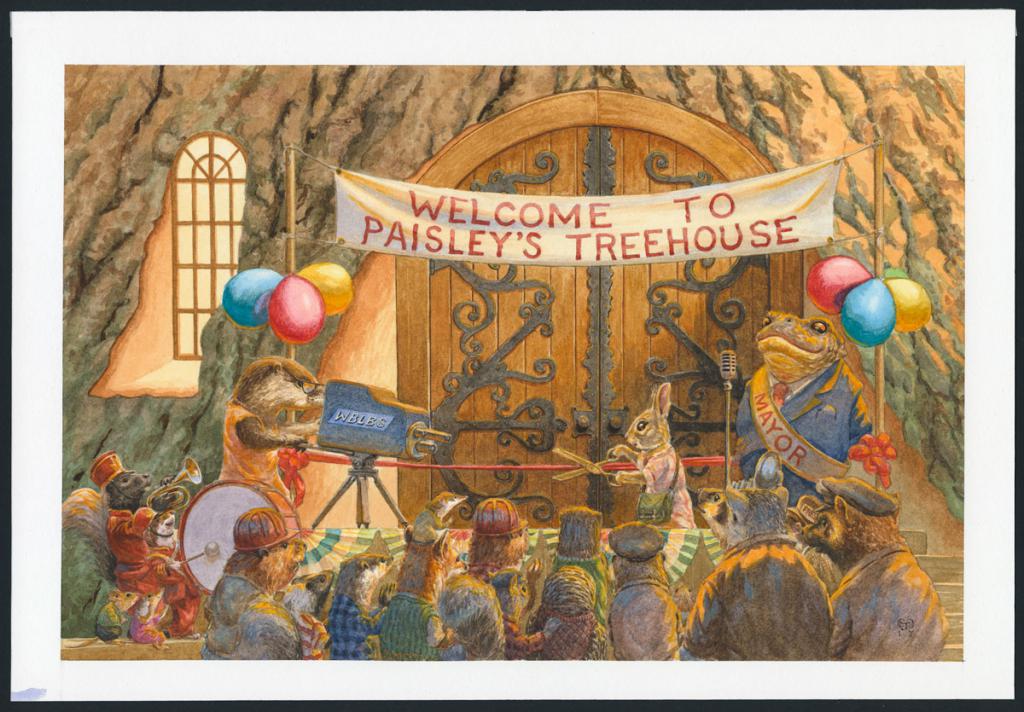 Illustration originale, The grand Opening - Christopher Dunn - Aquarelle sur papier - 4749