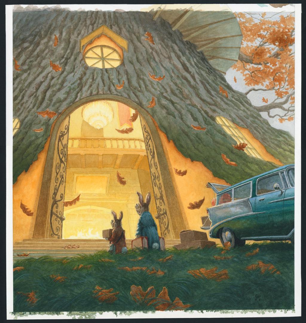 Illustration originale, Moving In - Christopher Dunn - Aquarelle sur papier - 4864