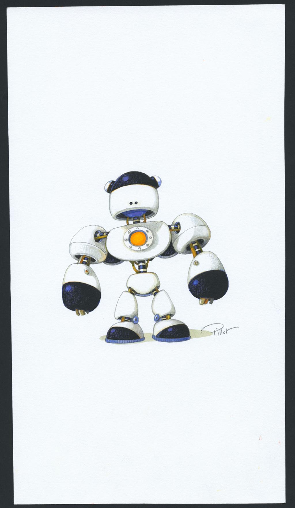 Illustration originale réalisée pour un jeu vidéo coréen - Frédéric Pillot - Aquarelle et mine de plomb sur papier - 4817