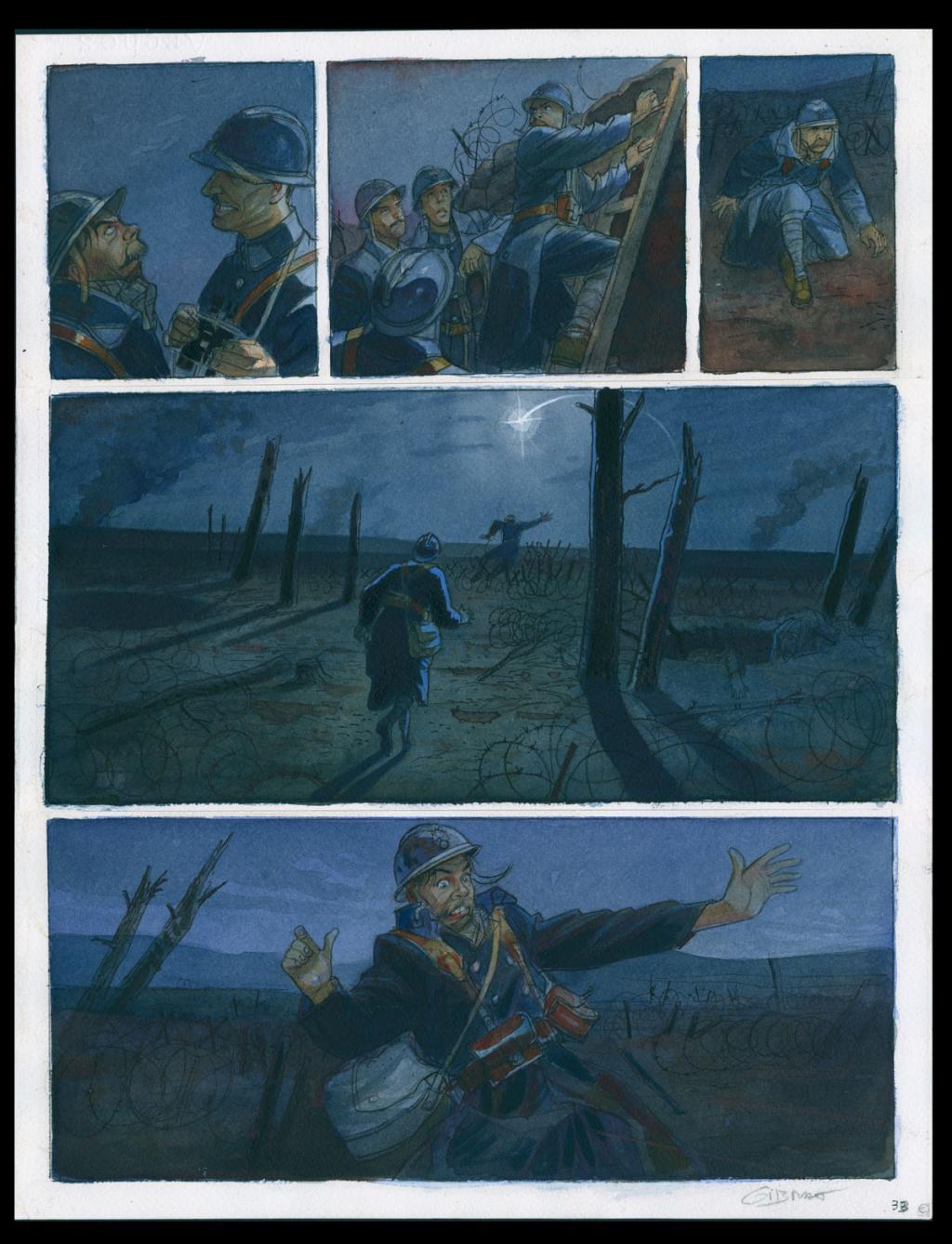 Planche originale n°35 - Jean-Pierre Gibrat - Encre de Chine et encre de couleur sur papier - 6136