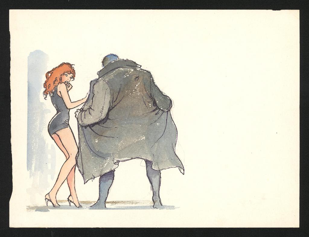 Illustration originale - Milo Manara - Technique mixte sur papier - 6448