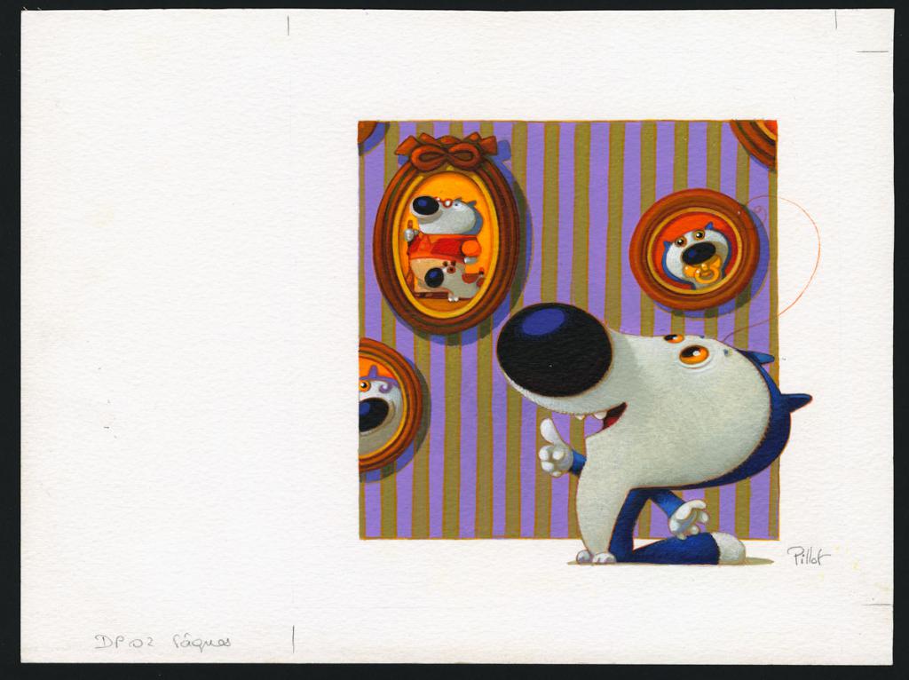 Illustration originale - Frédéric Pillot - Acrylique rehaussée de craie - 4826