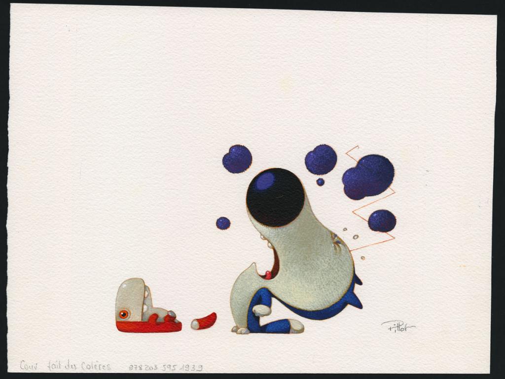 Couverture originale - Frédéric Pillot - Acrylique rehaussée de craie - 5410