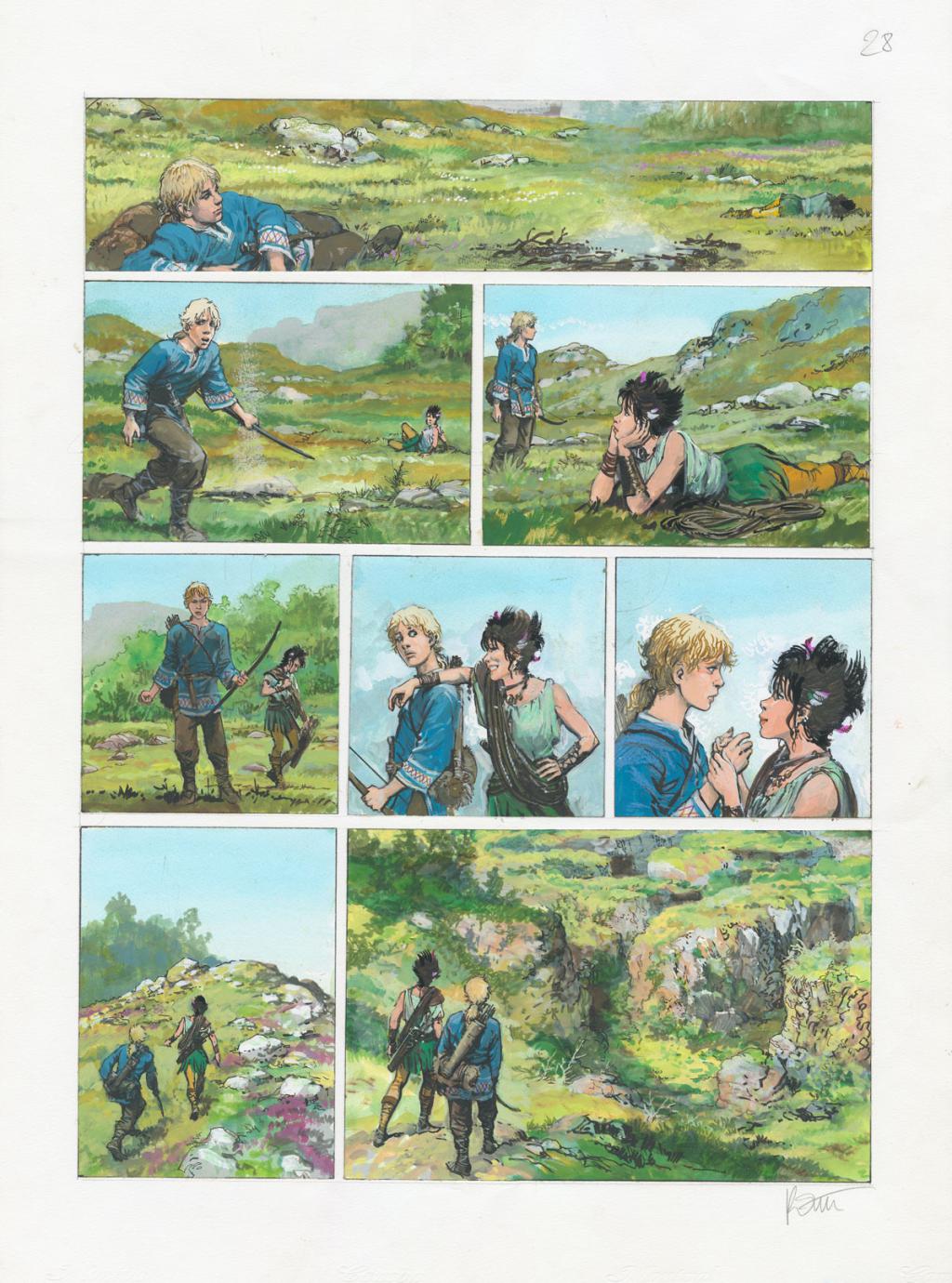 Planche originale n°28 - Grzegorz Rosinski - Aquarelle et encre de couleur sur papier - 6048