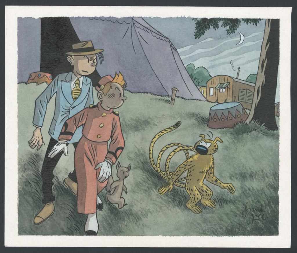 Illustration originale - Frank Le Gall - Aquarelle sur papier - 4805