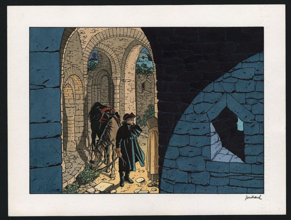 Illustration originale - André Juillard - Encre de Chine et encre de couleur sur papier - 6233