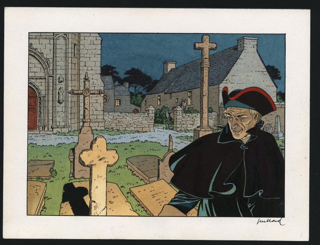 Illustration originale - André Juillard - Encre de Chine et encre de couleur sur papier - 6234