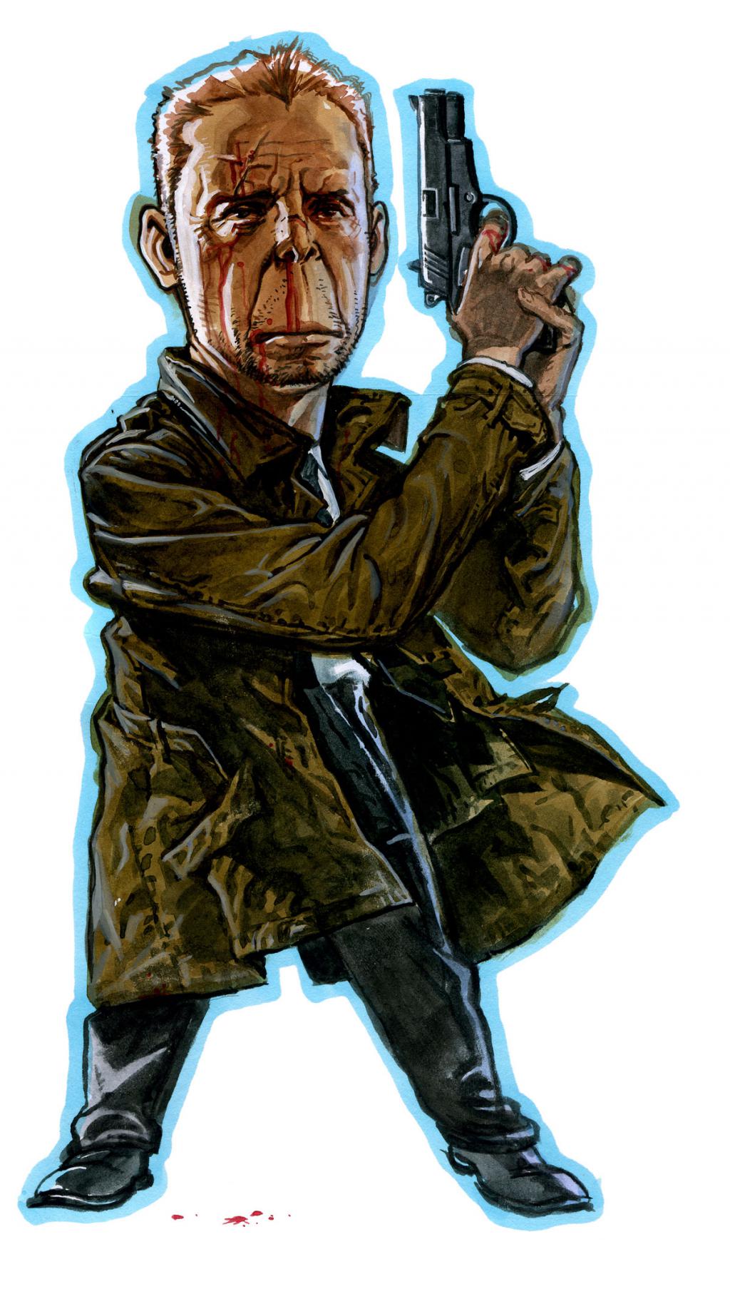 Illustration originale - Kim Jung Gi - Encre de Chine et encre de couleur sur papier - 4801