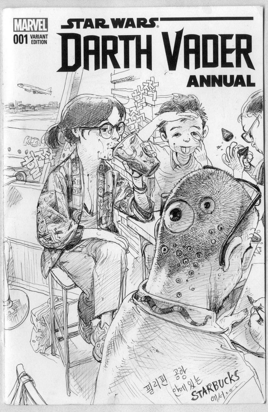 Illustration originale - Kim Jung Gi - Encre sur papier - 4778