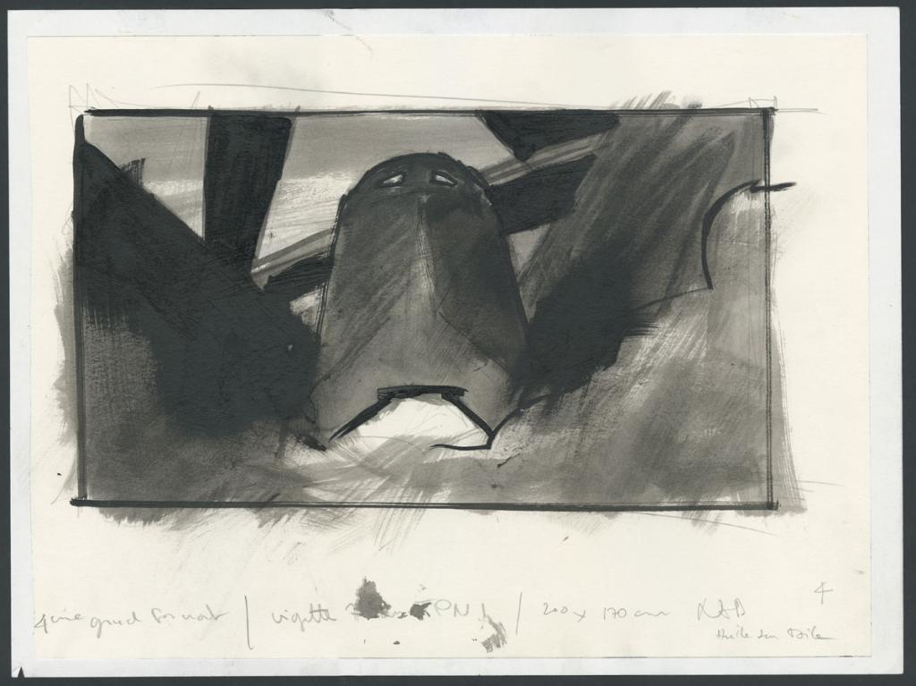 Illustration originale réalisée en 2016 pour le film de Bong Joon-Ho - Jean-Marc Rochette - Encre de Chine sur papier - 5645