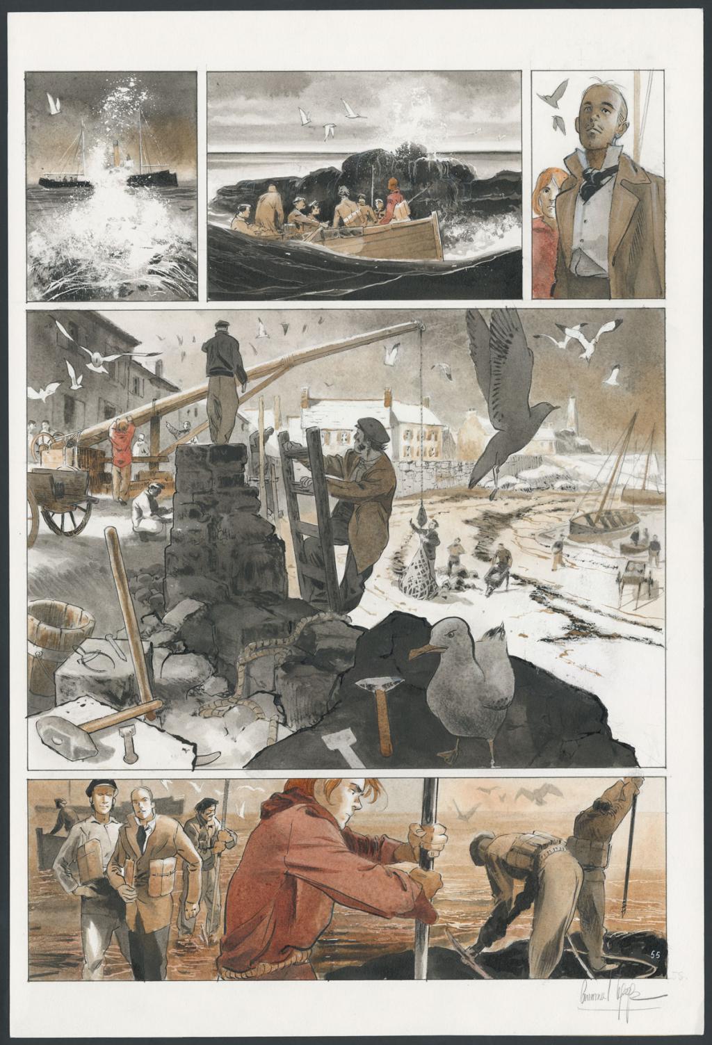 Planche originale 
N°55 - Emmanuel Lepage - Aquarelle sur papier - 4699