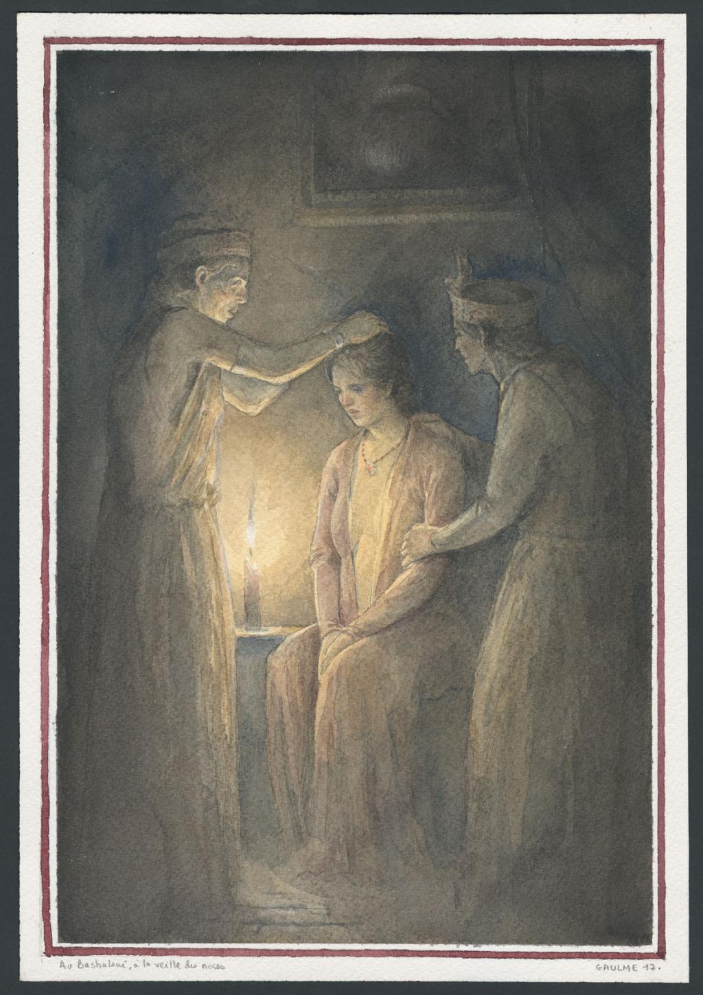 Illustration originale pour l'édition luxe de l'album : "L'Homme qui voulut être roi" de Rudyard Kipling - Armel Gaulme - Aquarelle sur papier - 4856