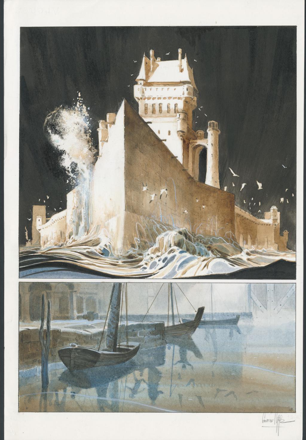 Planche originale
n°15 - Emmanuel Lepage - Encre de Chine et aquarelle sur papier - 4870