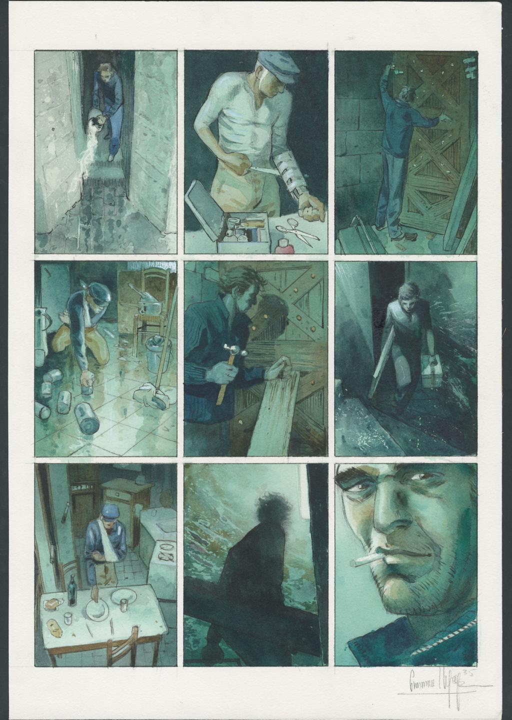 Planche originale
n°35 - Emmanuel Lepage - Encre de Chine et aquarelle sur papier - 4671