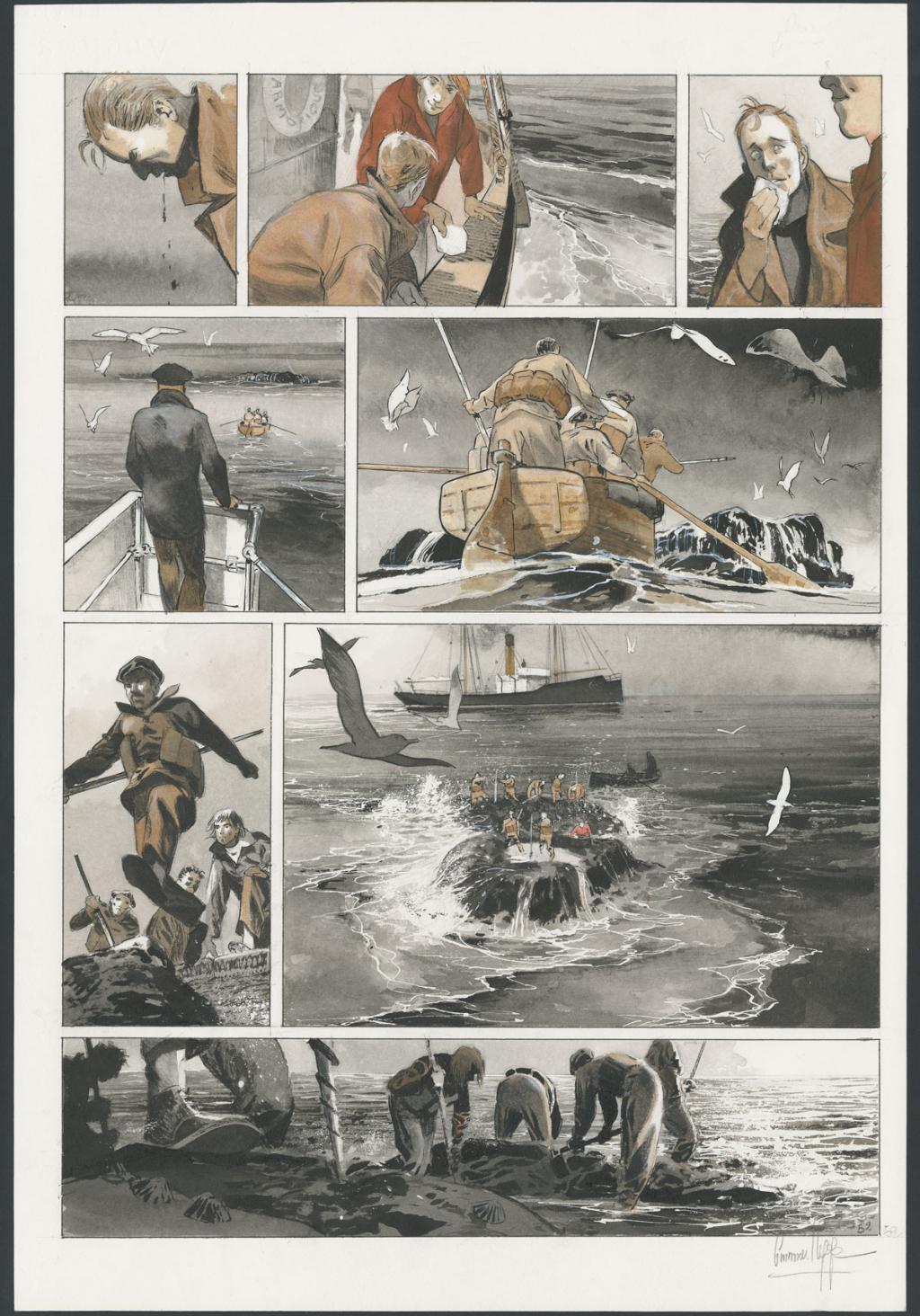 Planche originale
n°52 - Emmanuel Lepage - Encre de Chine et aquarelle sur papier - 4674