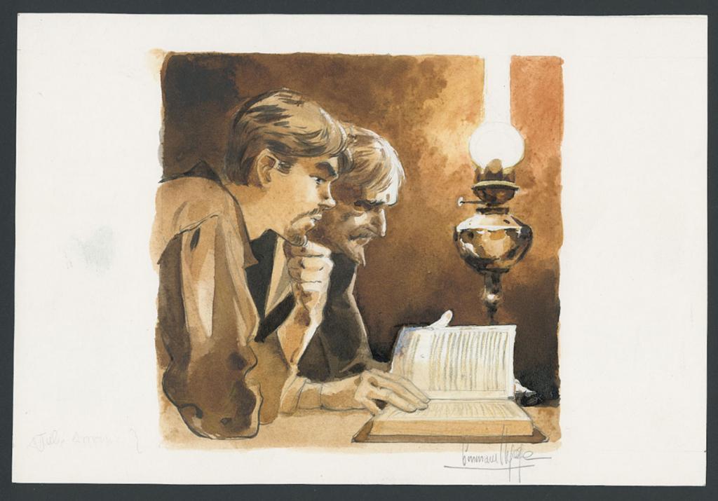 Illustration originale - Emmanuel Lepage - Encre de Chine et aquarelle sur papier - 4683
