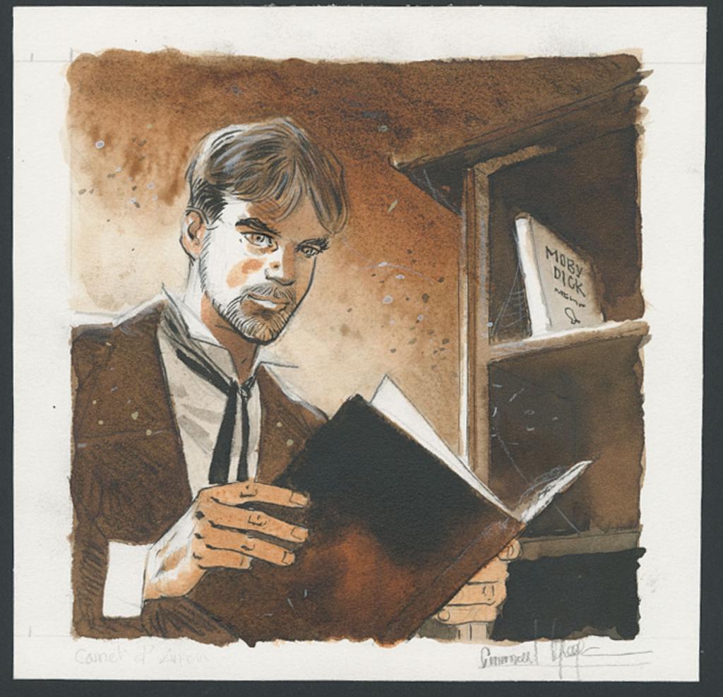 Illustration originale - Emmanuel Lepage - Encre de Chine et aquarelle sur papier - 4689