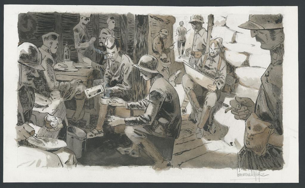 Illustration originale - Emmanuel Lepage - Encre de Chine et aquarelle sur papier - 4693