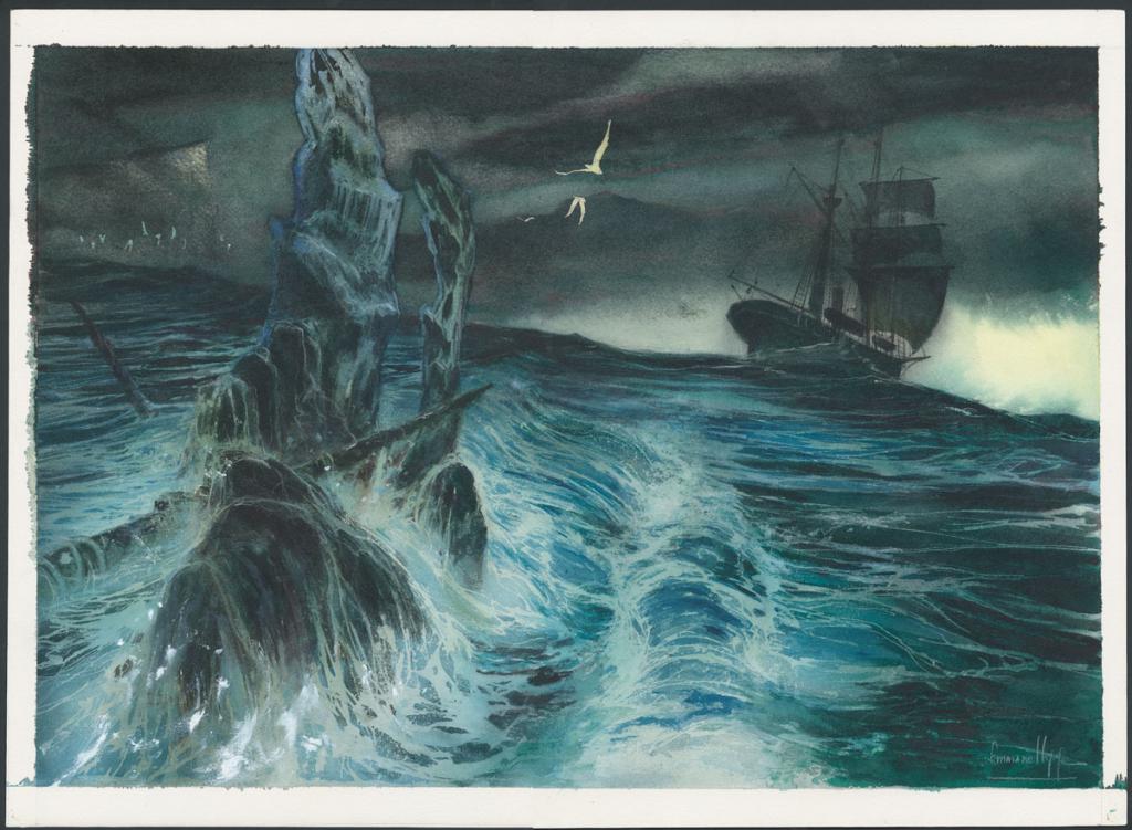 Illustration originale inédite - Emmanuel Lepage - Encre de Chine et aquarelle sur papier - 4663