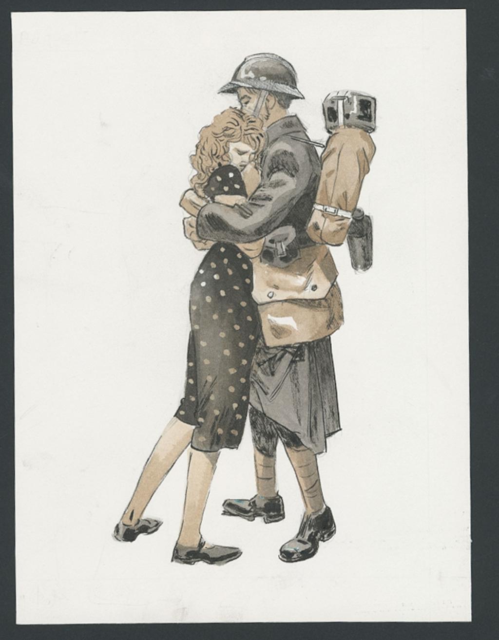 Illustration originale - Emmanuel Lepage - Encre de Chine et aquarelle sur papier - 4661