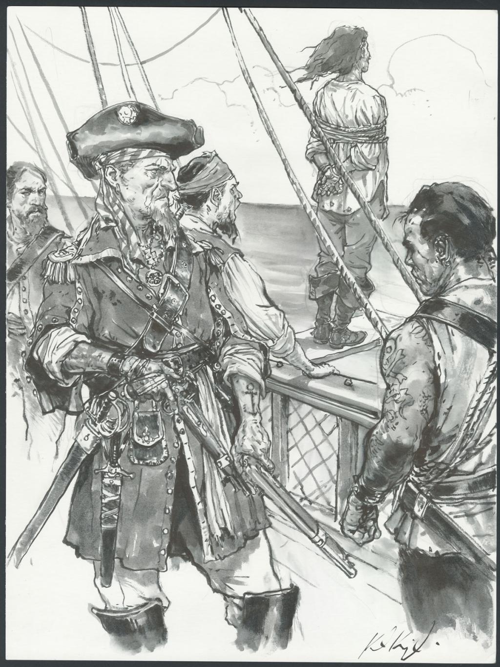 Illustration originale - Karl Kopinski - Encre de Chine sur papier - 4868